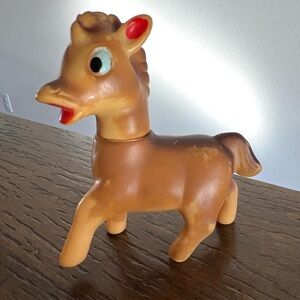 Vintage Rubber Horse Toy Japan Squeaky Toy